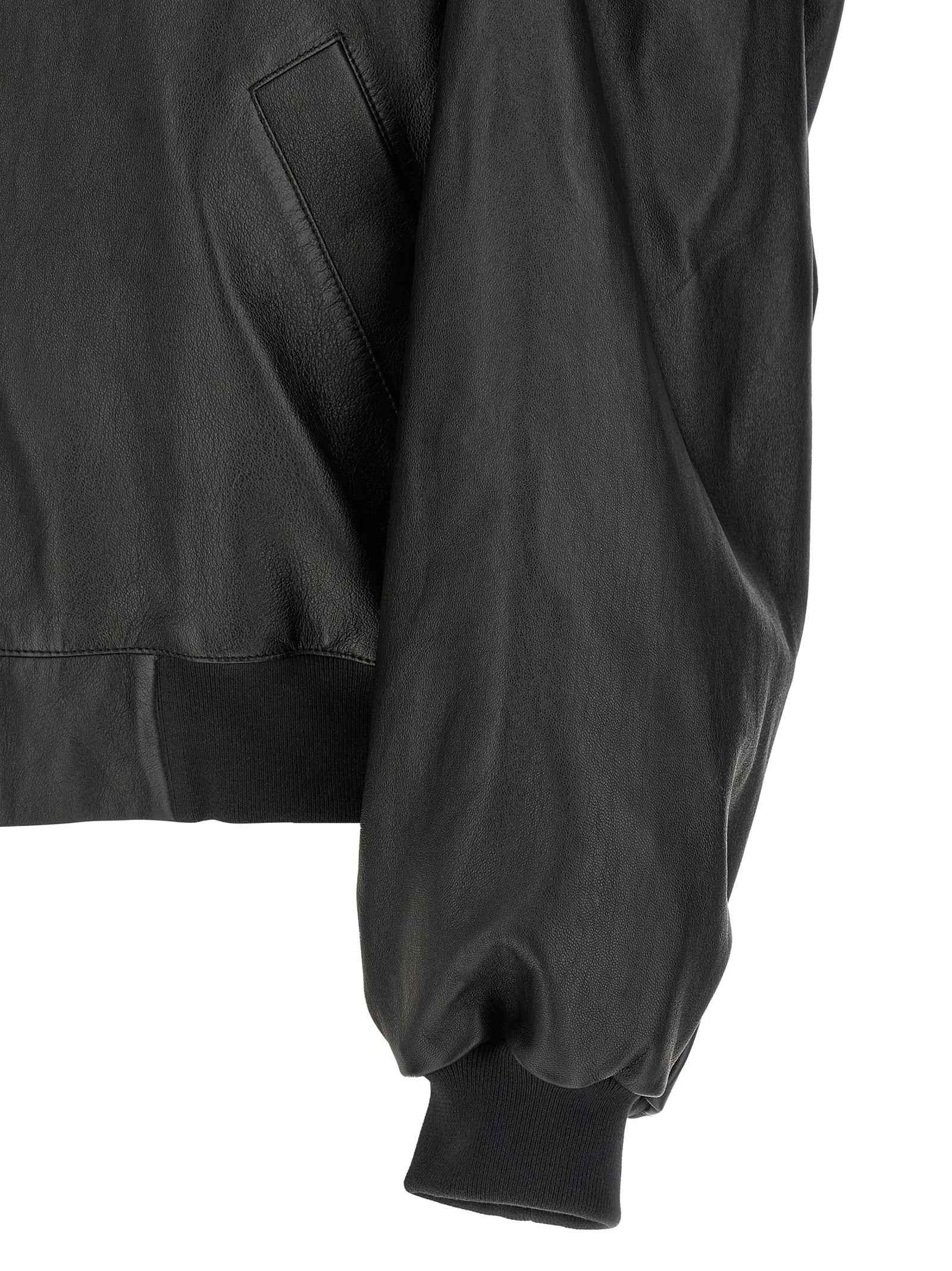 Black Lamb Leather Leather Jacket