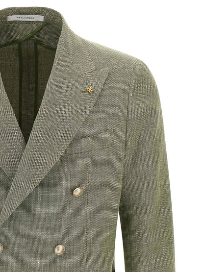 Bicolor Linen Blazer