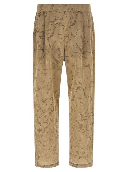 Beige Polyamide Casual Pants