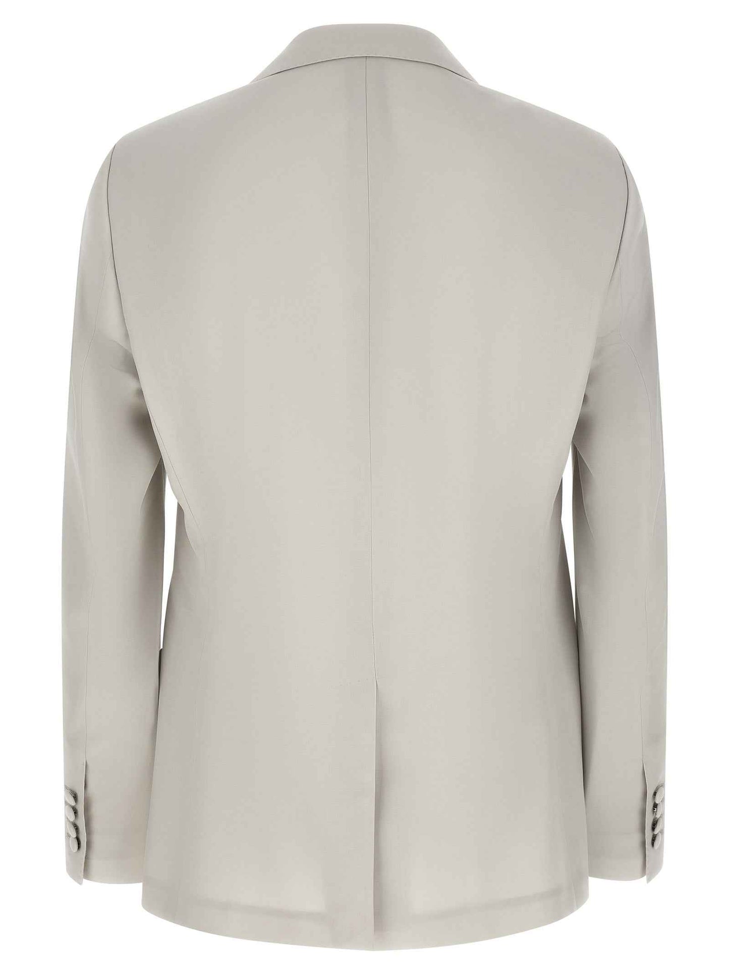 Gray Virgin Wool Blazer