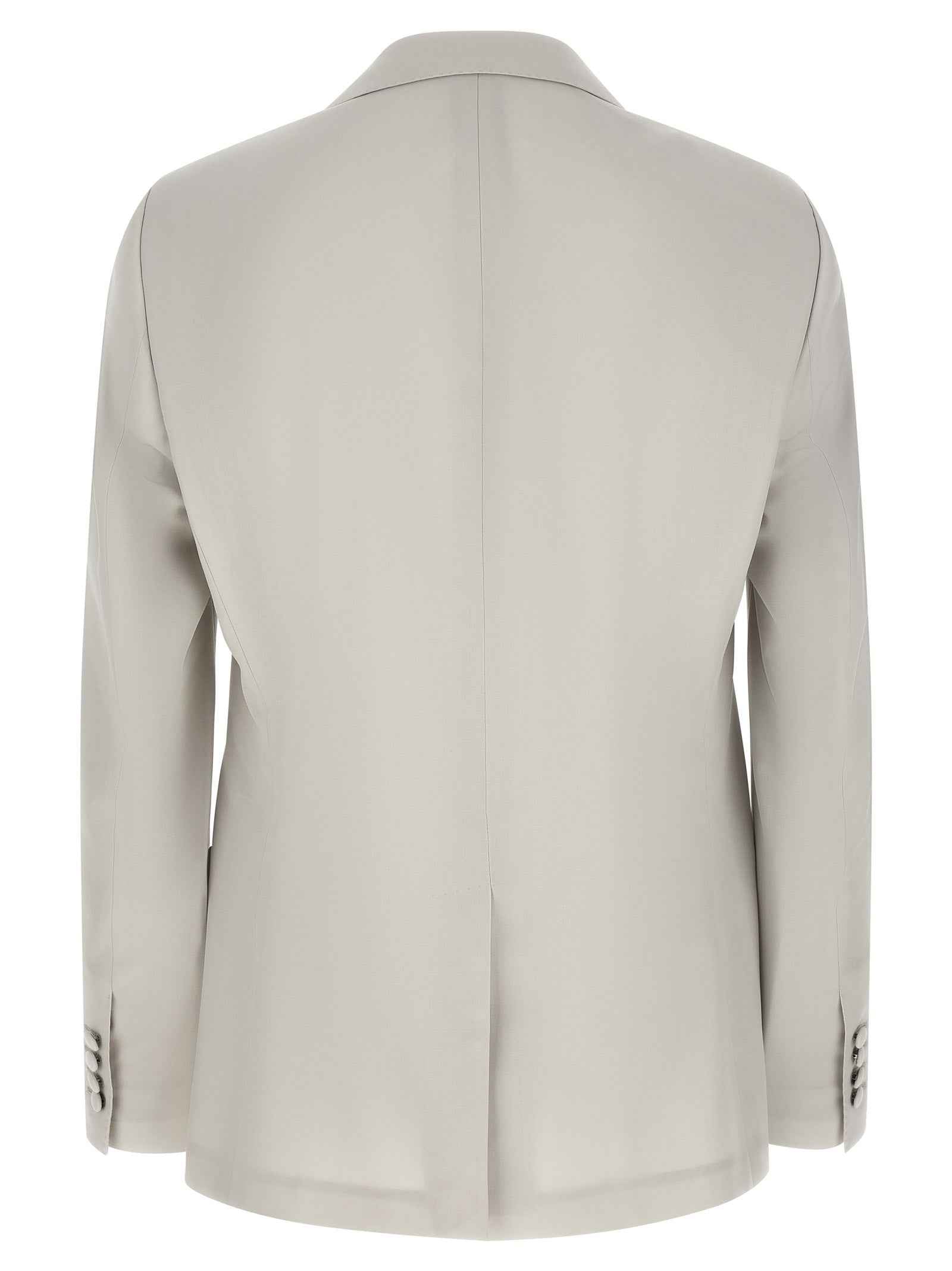 Gray Virgin Wool Blazer