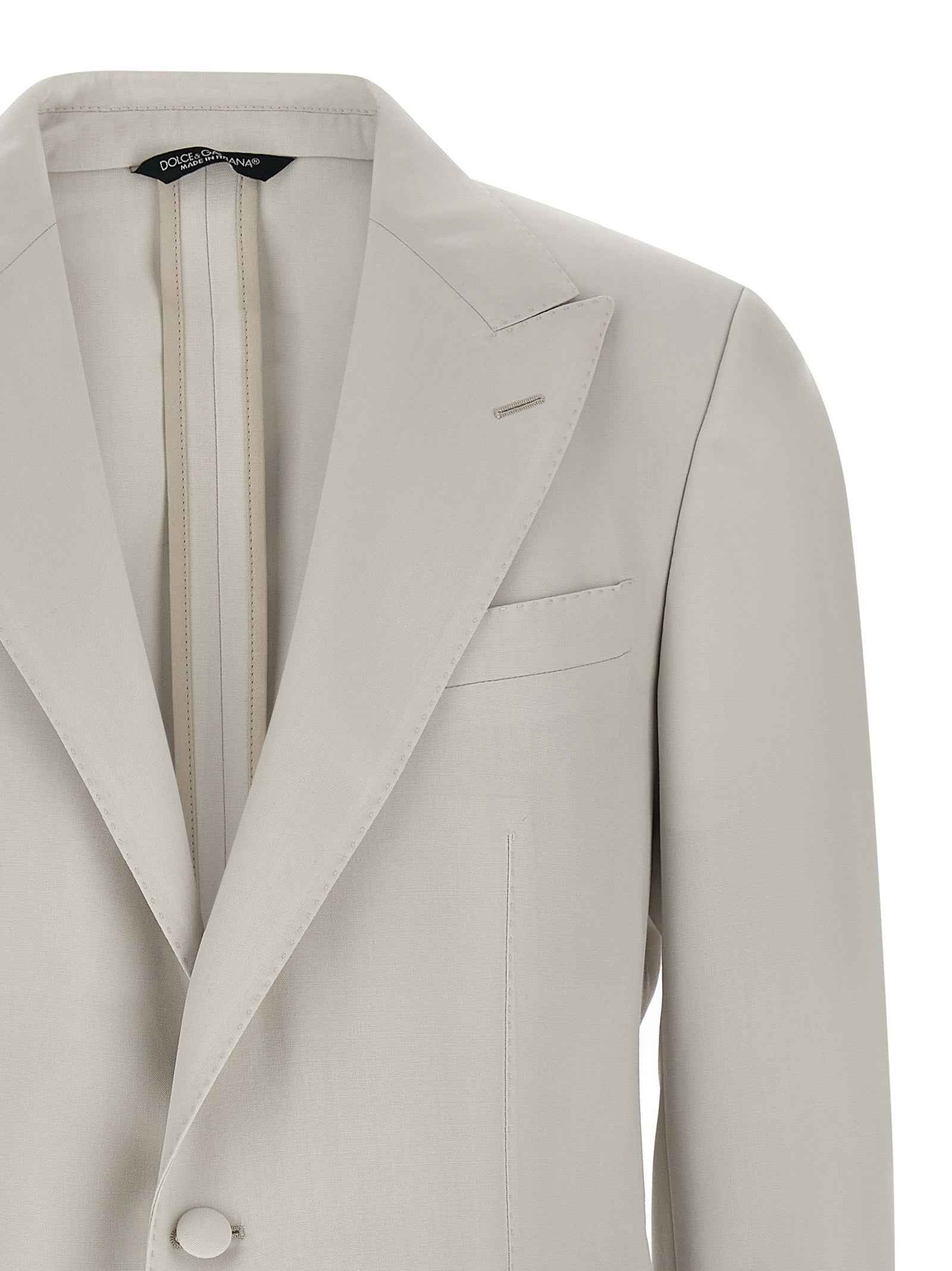 Gray Virgin Wool Blazer