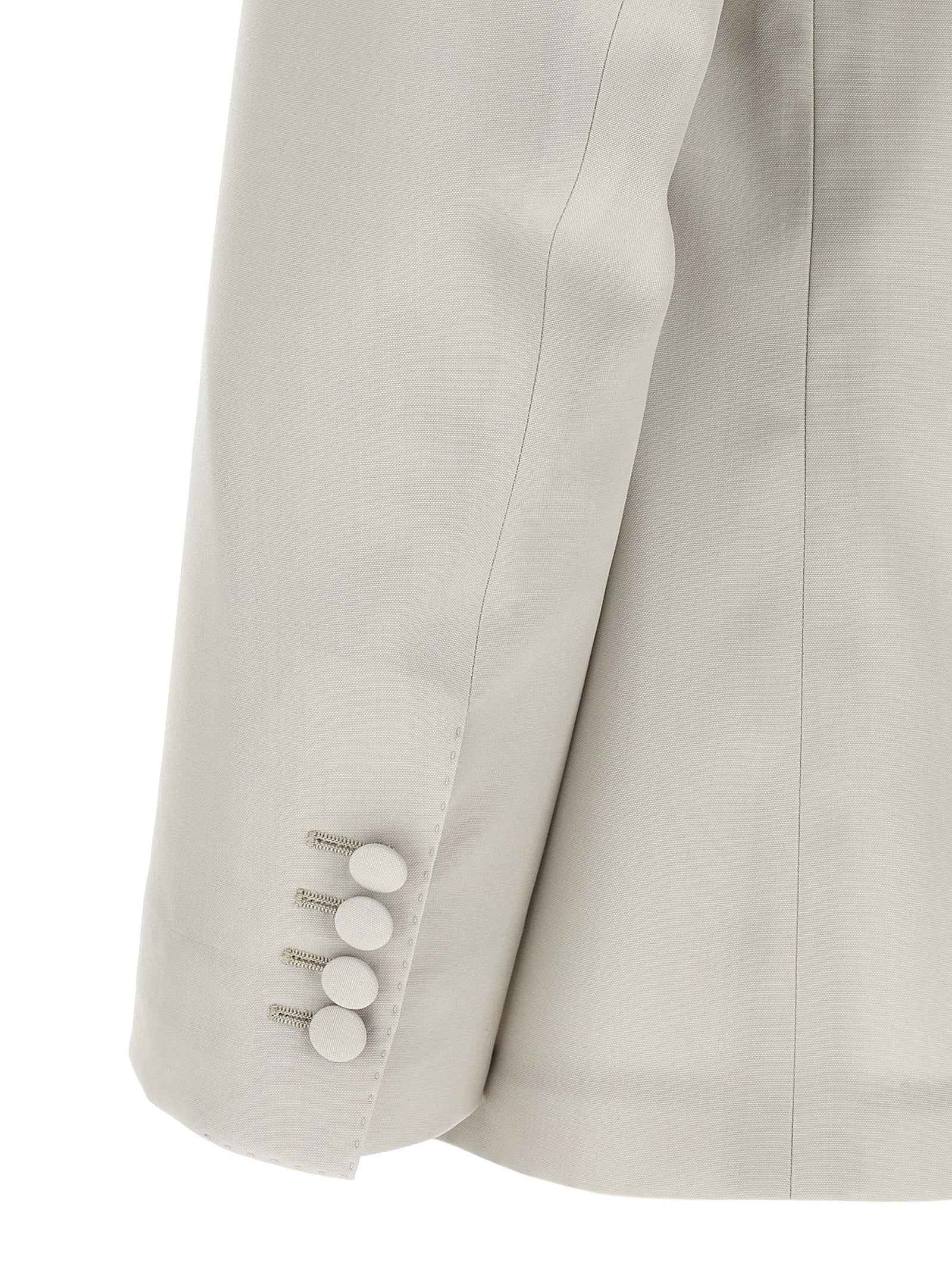 Gray Virgin Wool Blazer