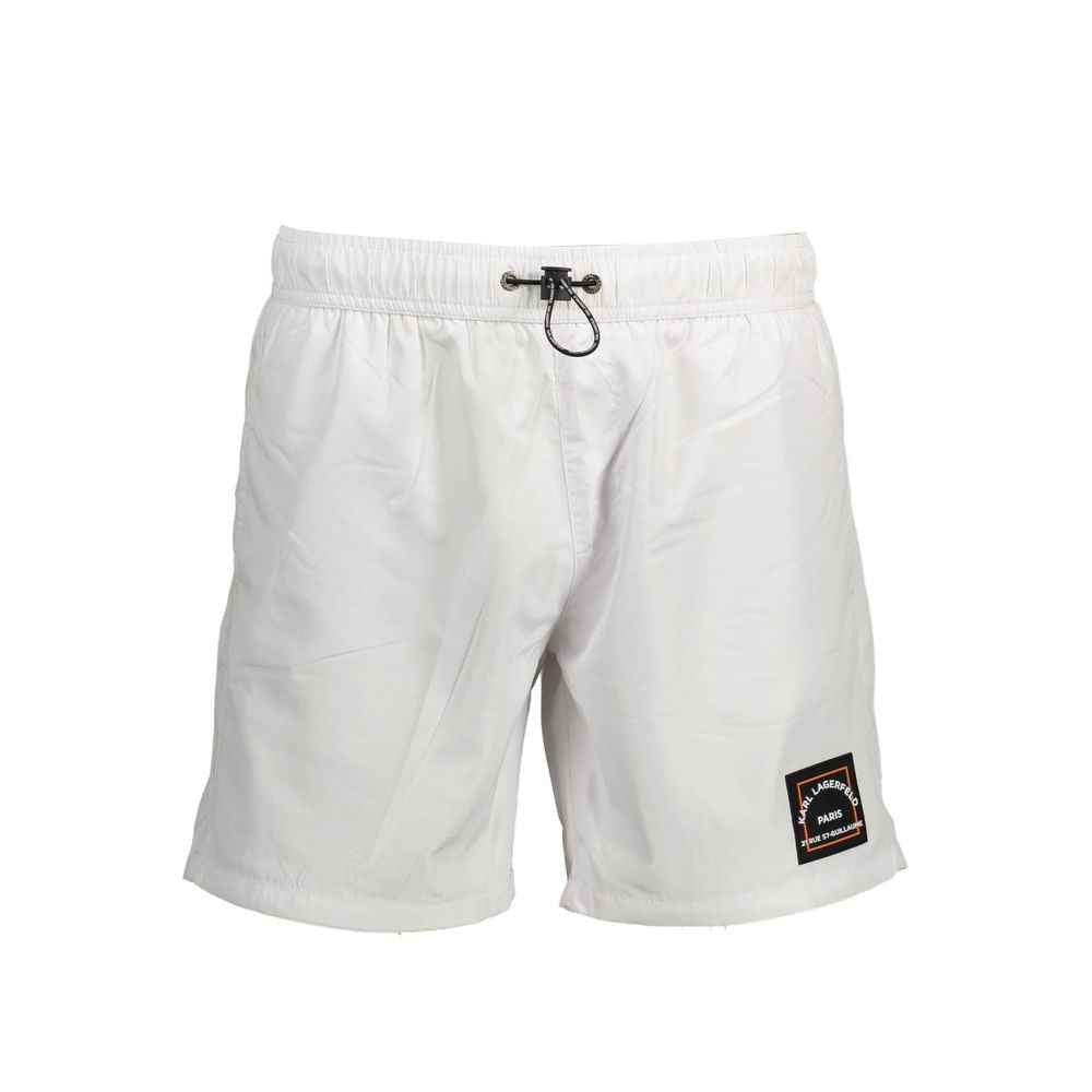 Bianco Polyester Men's Swim Boxer