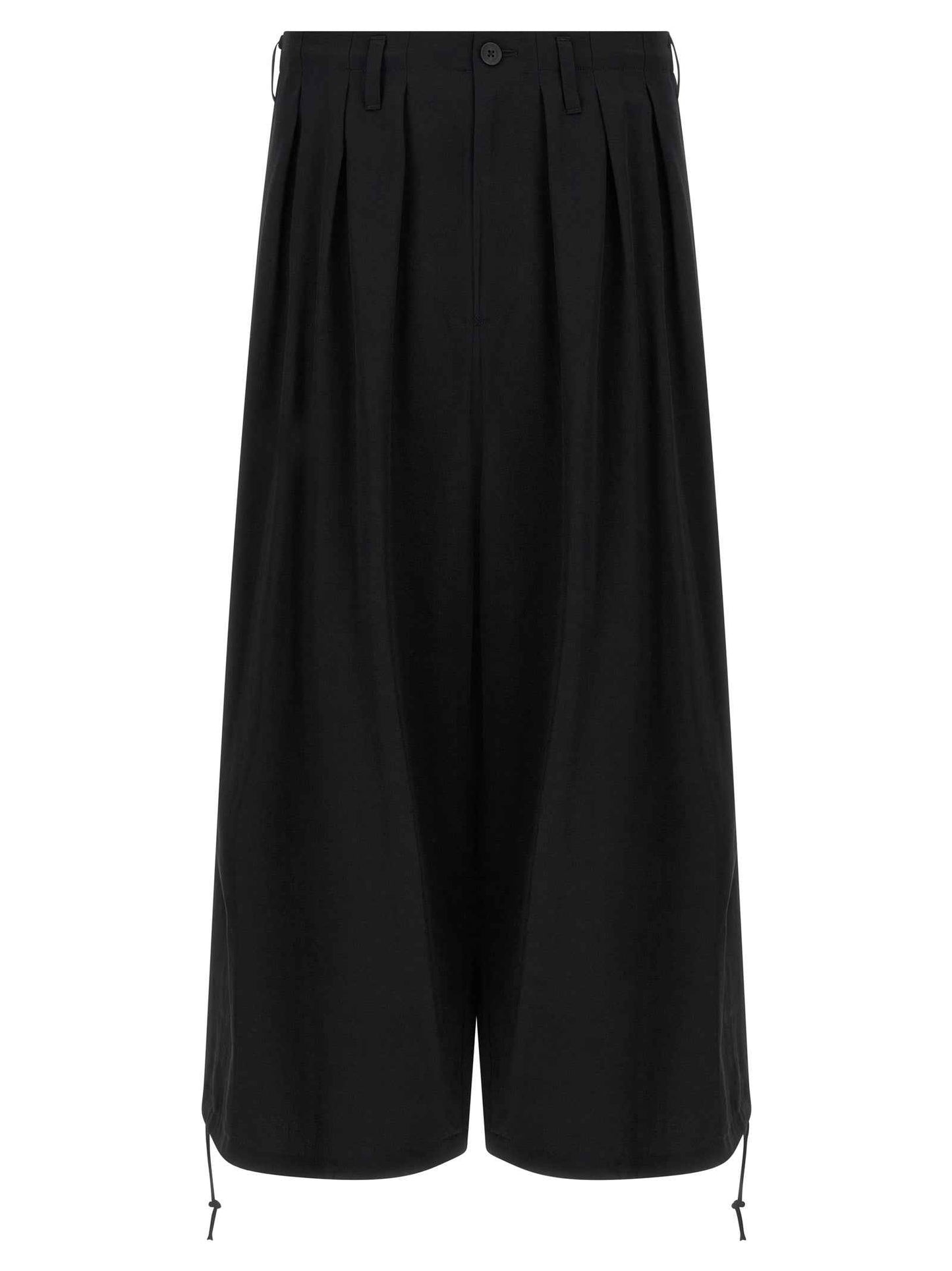 Black Triacetate Casual Pants