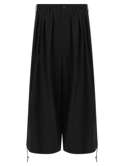 Black Triacetate Casual Pants