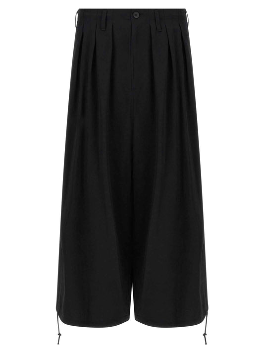 Black Triacetate Casual Pants
