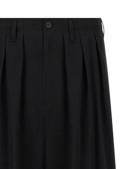 Black Triacetate Casual Pants