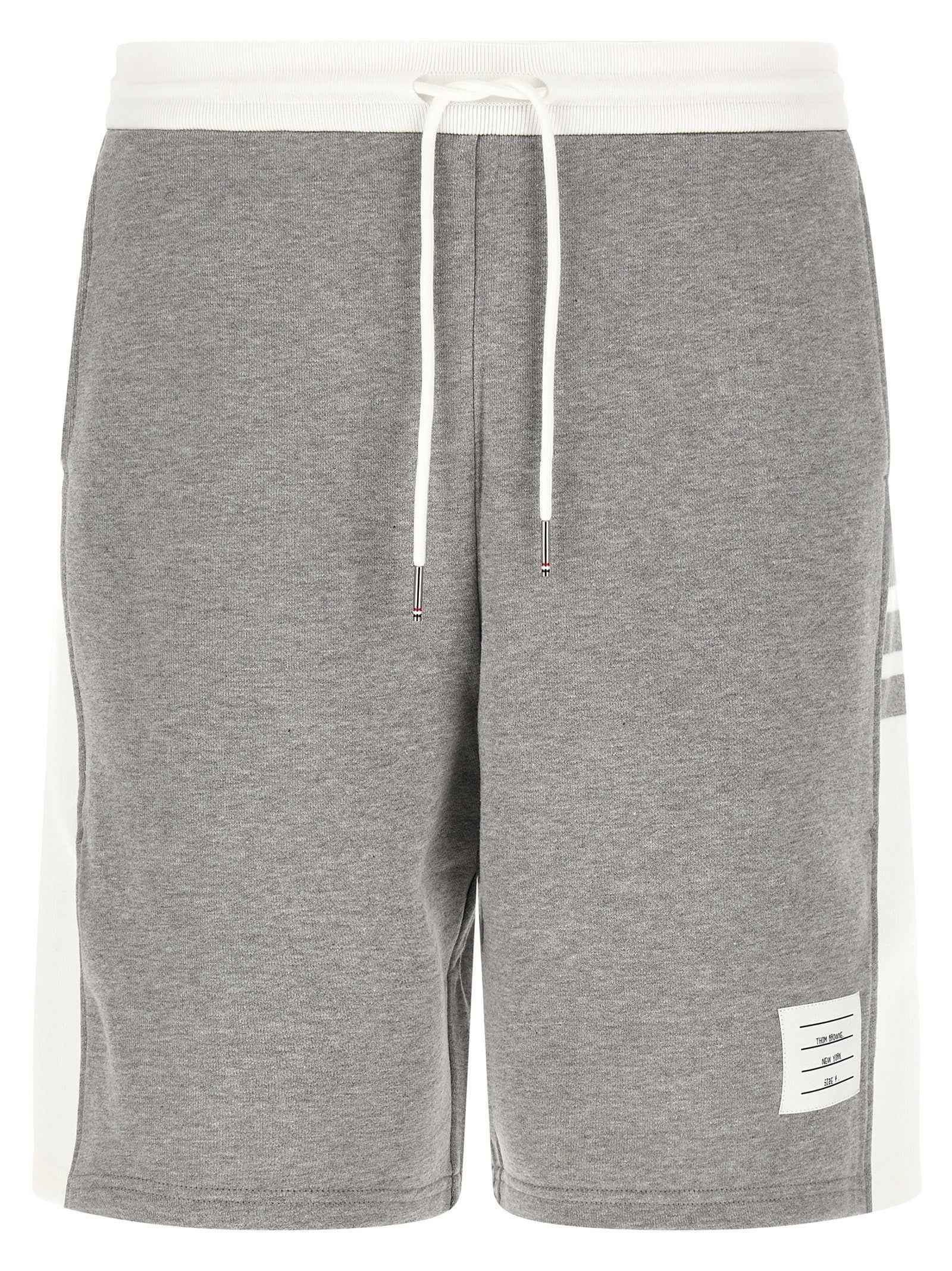 Gray Cotton Bermuda Shorts