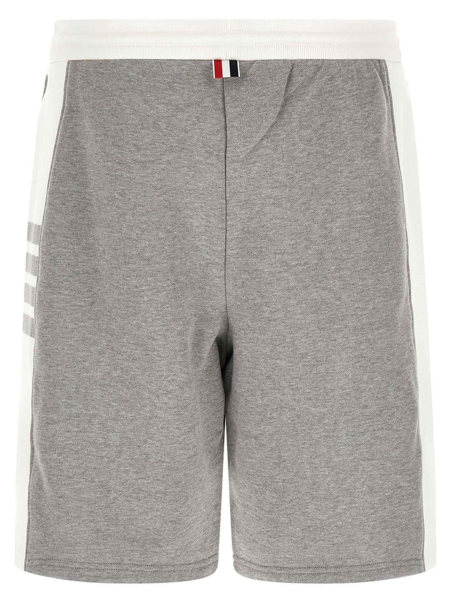Gray Cotton Bermuda Shorts