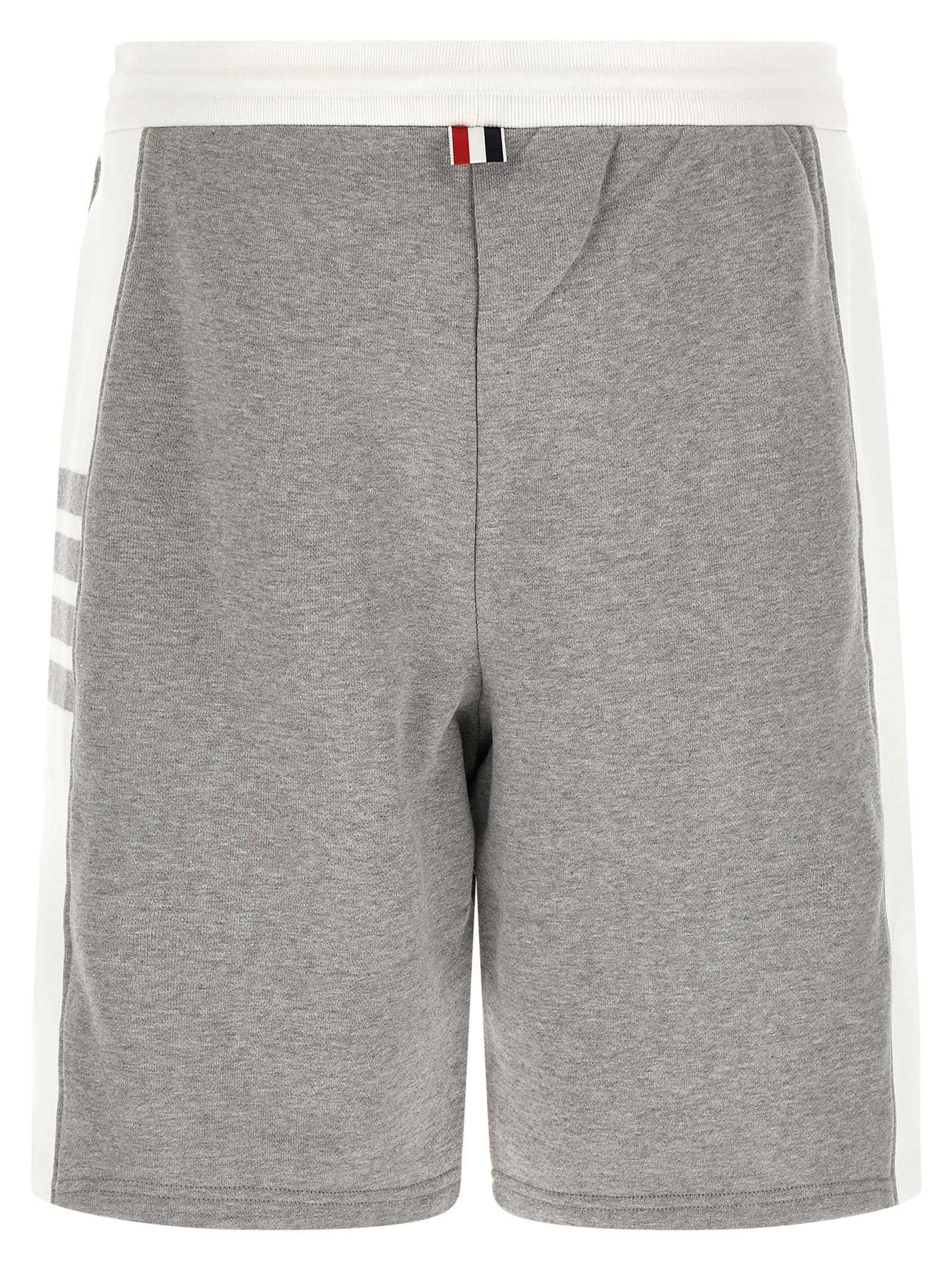 Gray Cotton Bermuda Shorts