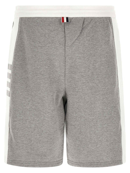 Gray Cotton Bermuda Shorts