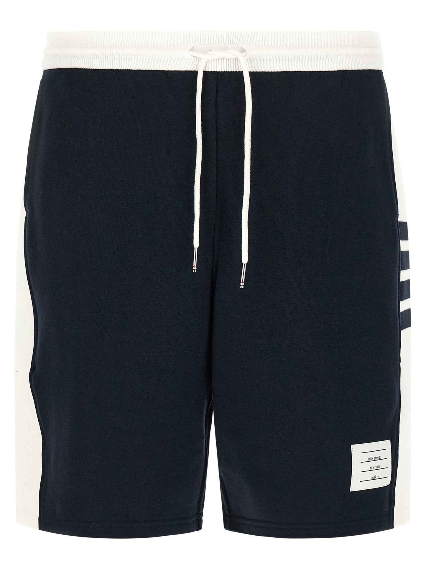 Blue Cotton Bermuda Shorts