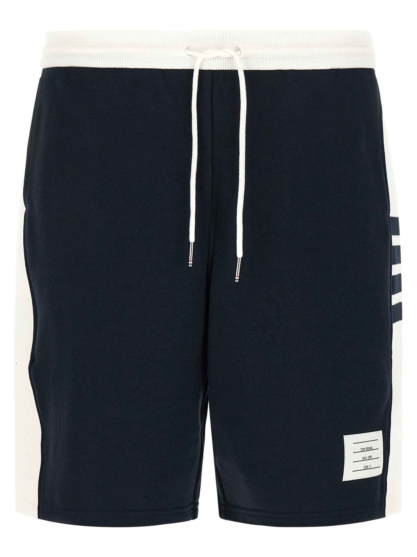 Blue Cotton Bermuda Shorts
