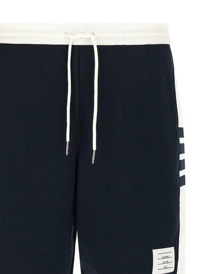 Blue Cotton Bermuda Shorts