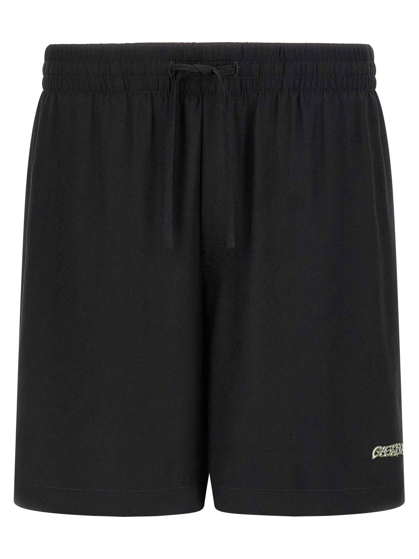 Black Silk Bermuda Shorts