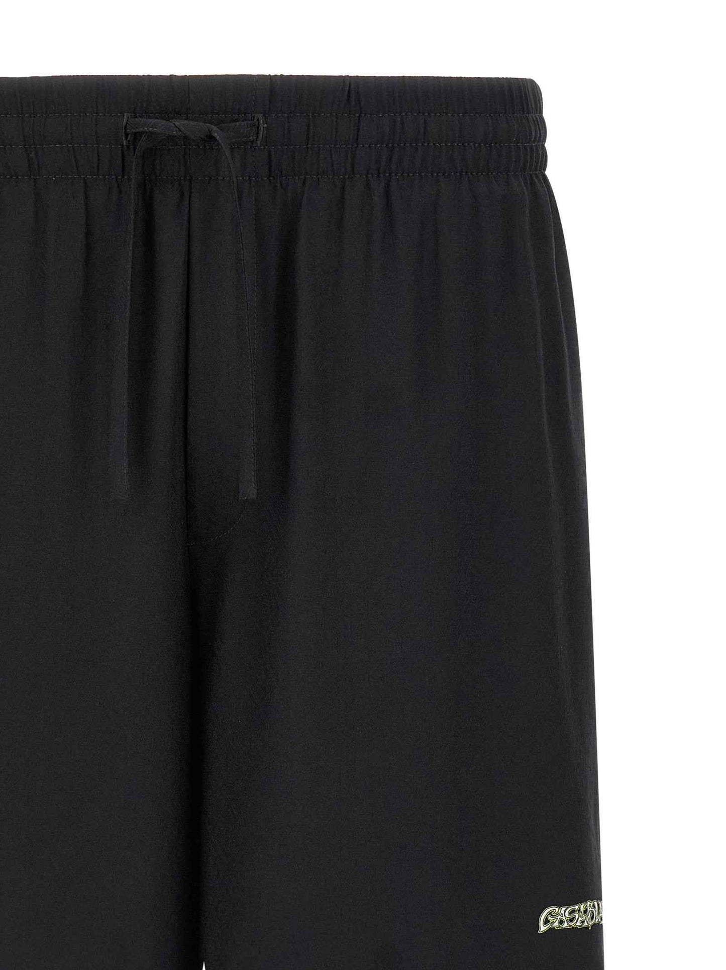 Black Silk Bermuda Shorts