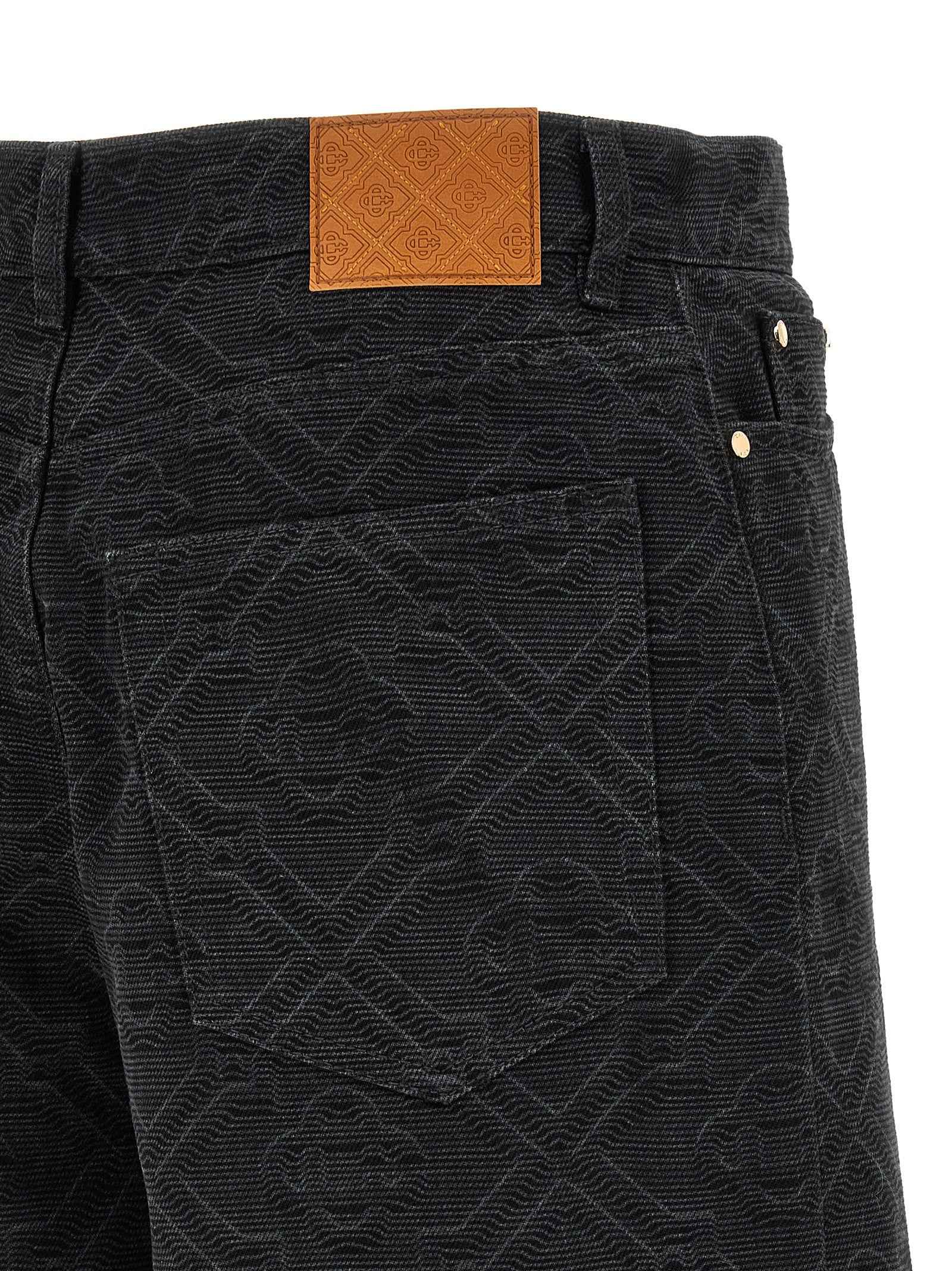 Black Cotton Bermuda Shorts