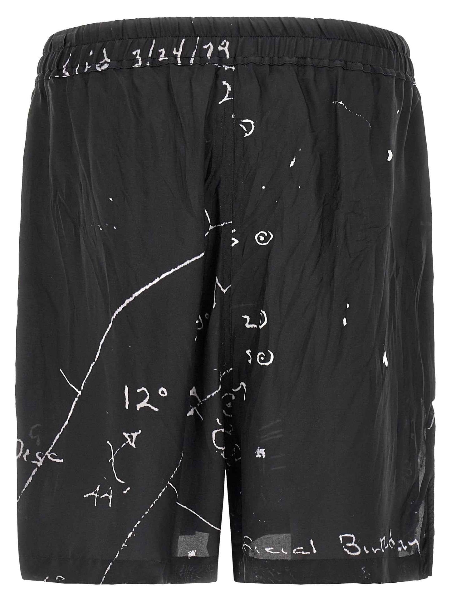 Bicolor Viscose Bermuda Shorts