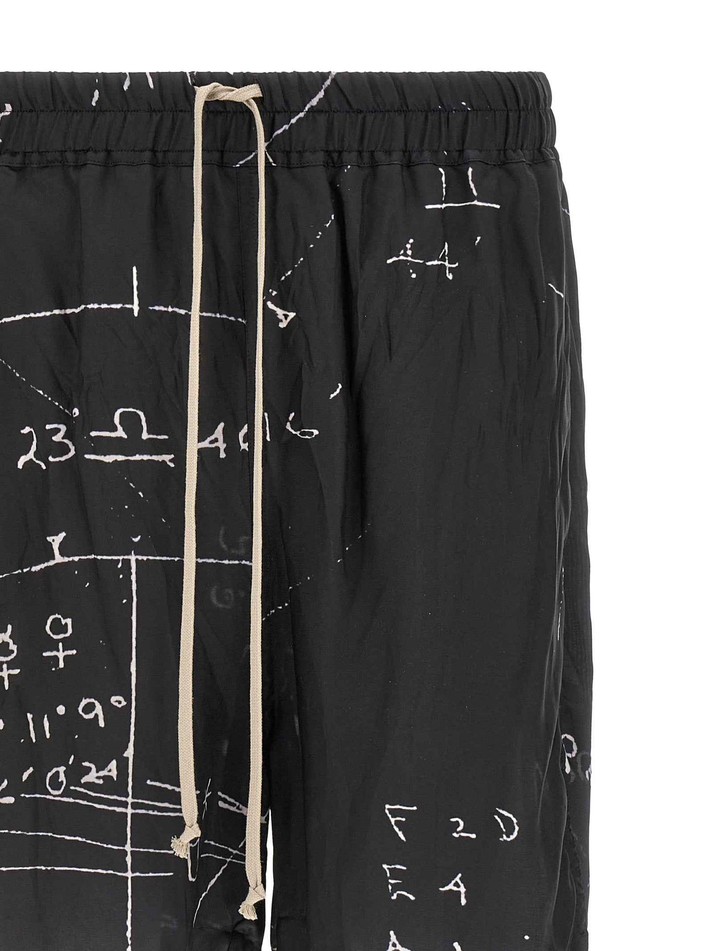 Bicolor Viscose Bermuda Shorts