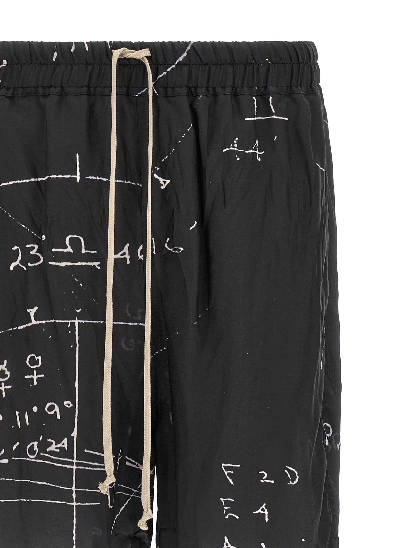 Bicolor Viscose Bermuda Shorts