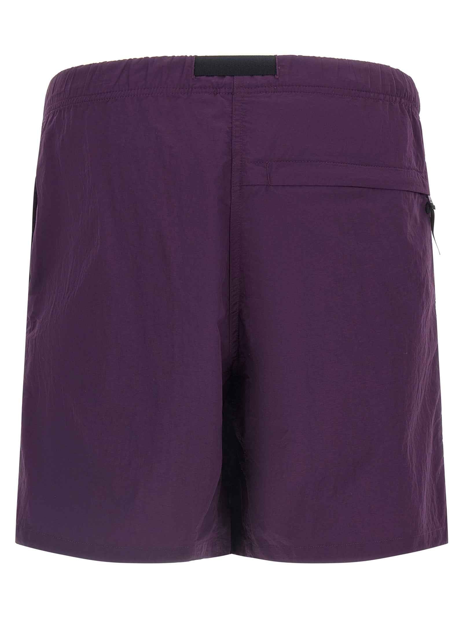 Purple Nylon Bermuda Shorts