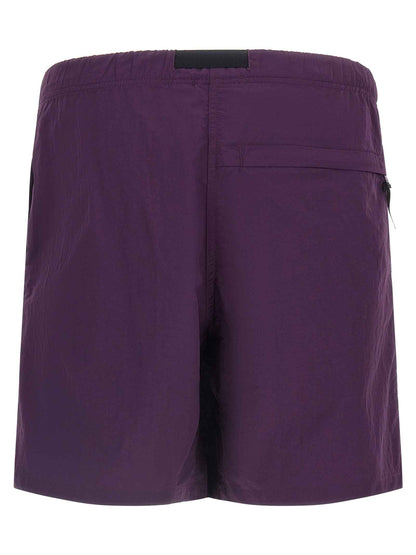 Purple Nylon Bermuda Shorts