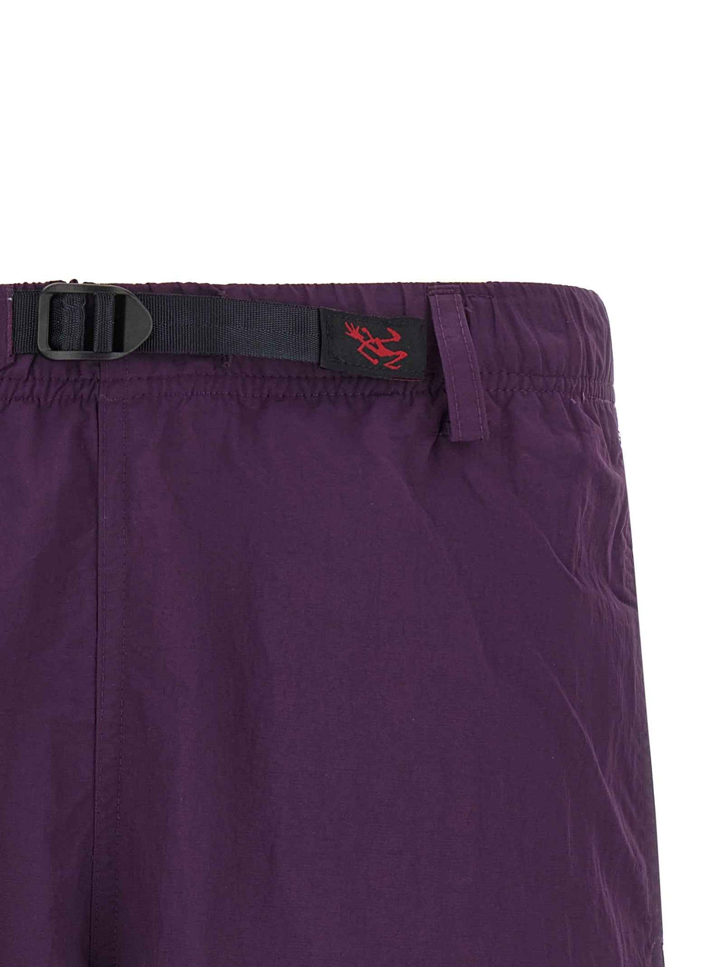 Purple Nylon Bermuda Shorts