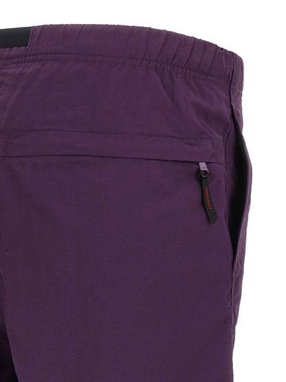 Purple Nylon Bermuda Shorts