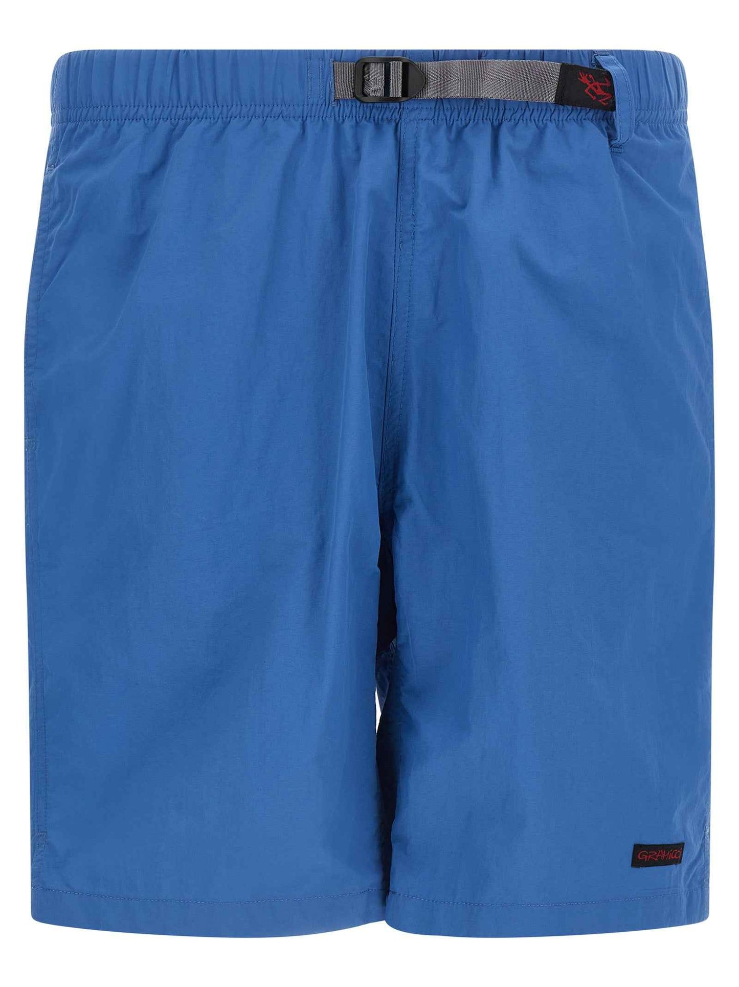 Blue Nylon Bermuda Shorts