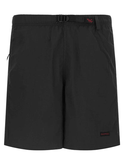 Black Nylon Bermuda Shorts
