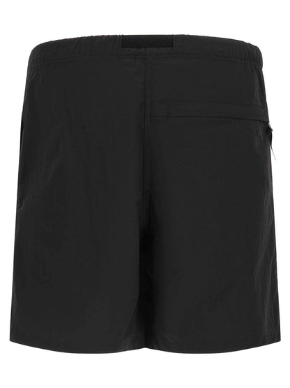 Black Nylon Bermuda Shorts