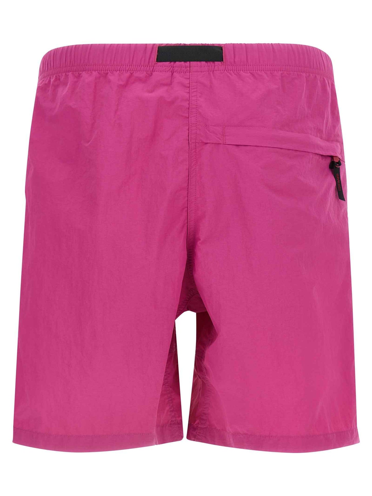 Fuchsia Nylon Bermuda Shorts