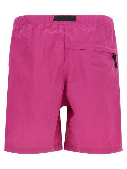 Fuchsia Nylon Bermuda Shorts