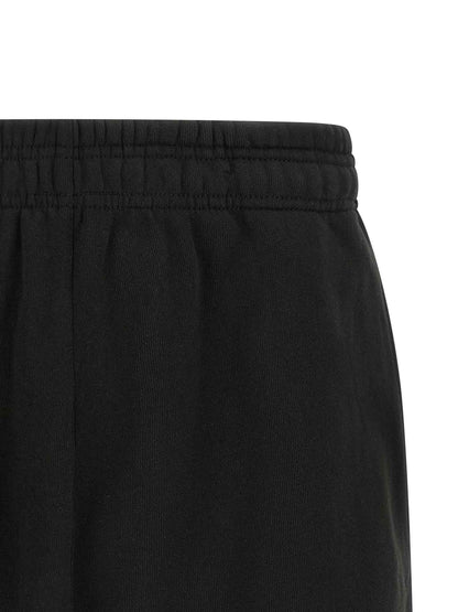 Black Cotton Bermuda Shorts