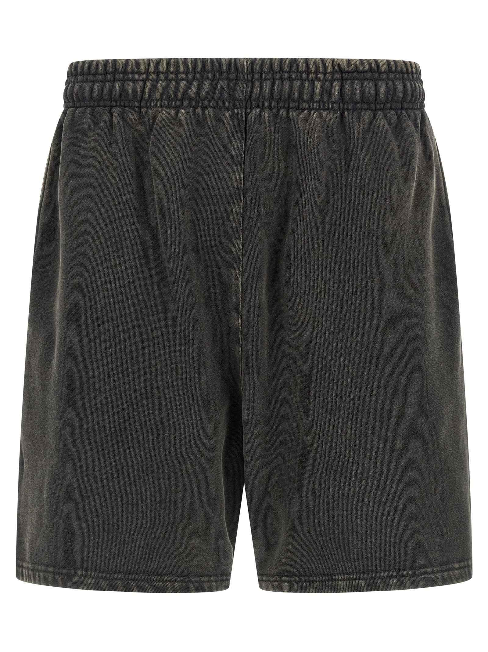 Gray Cotton Bermuda Shorts