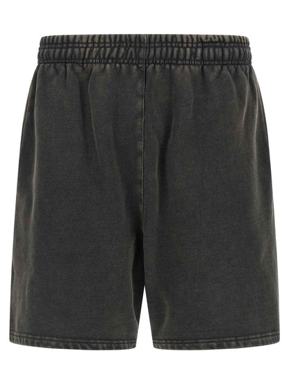Gray Cotton Bermuda Shorts