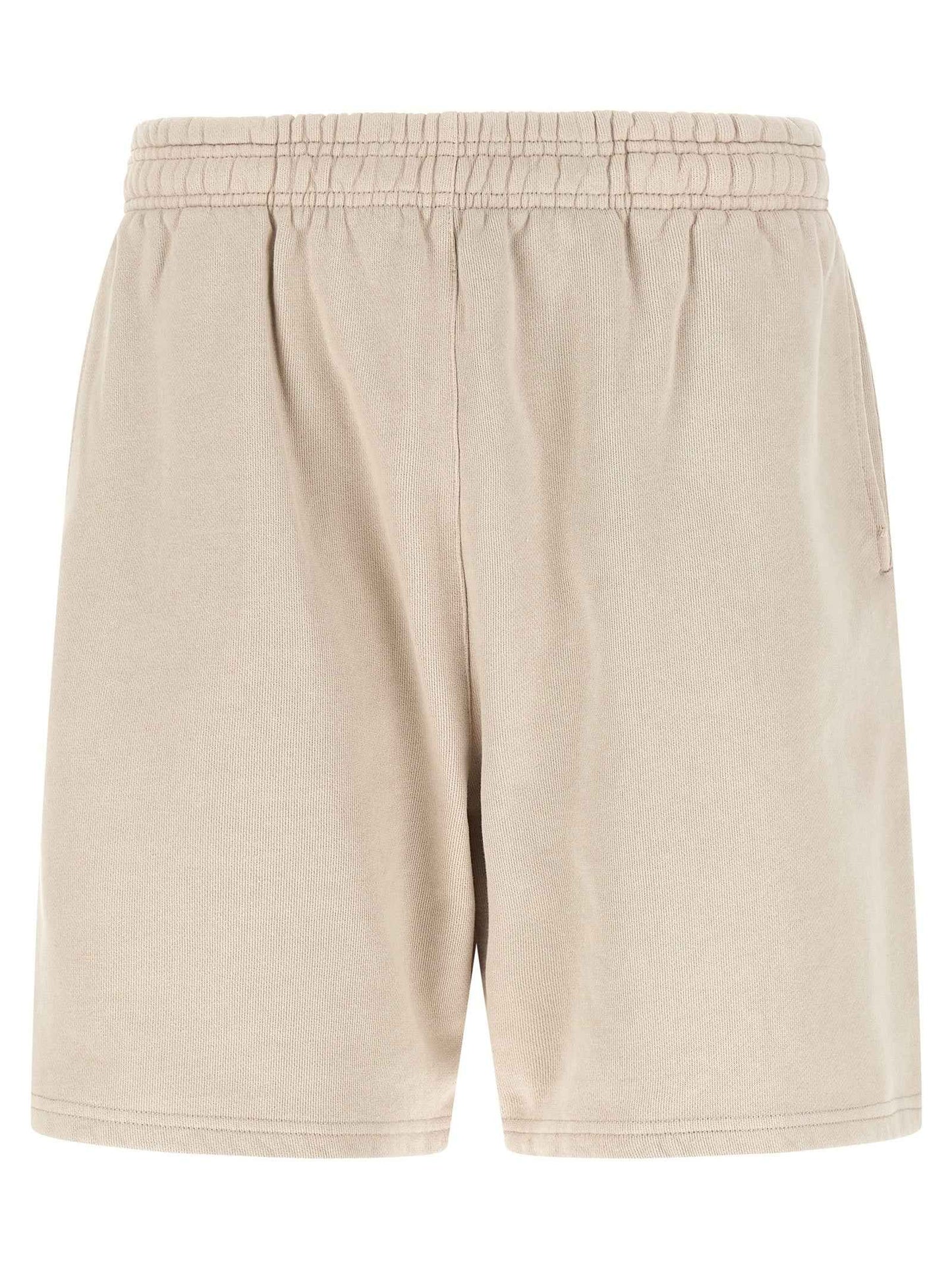 Beige Cotton Bermuda Shorts