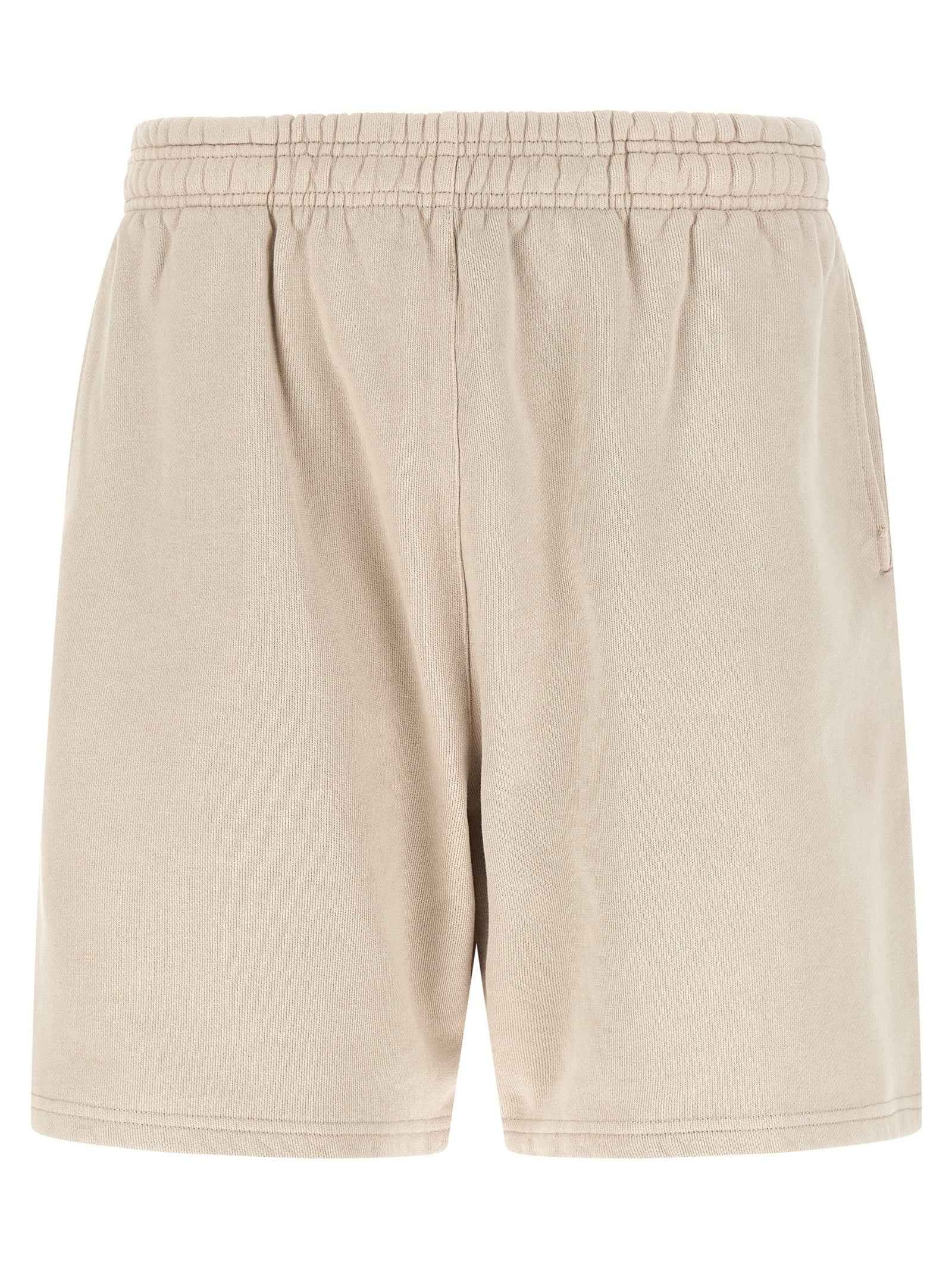 Beige Cotton Bermuda Shorts