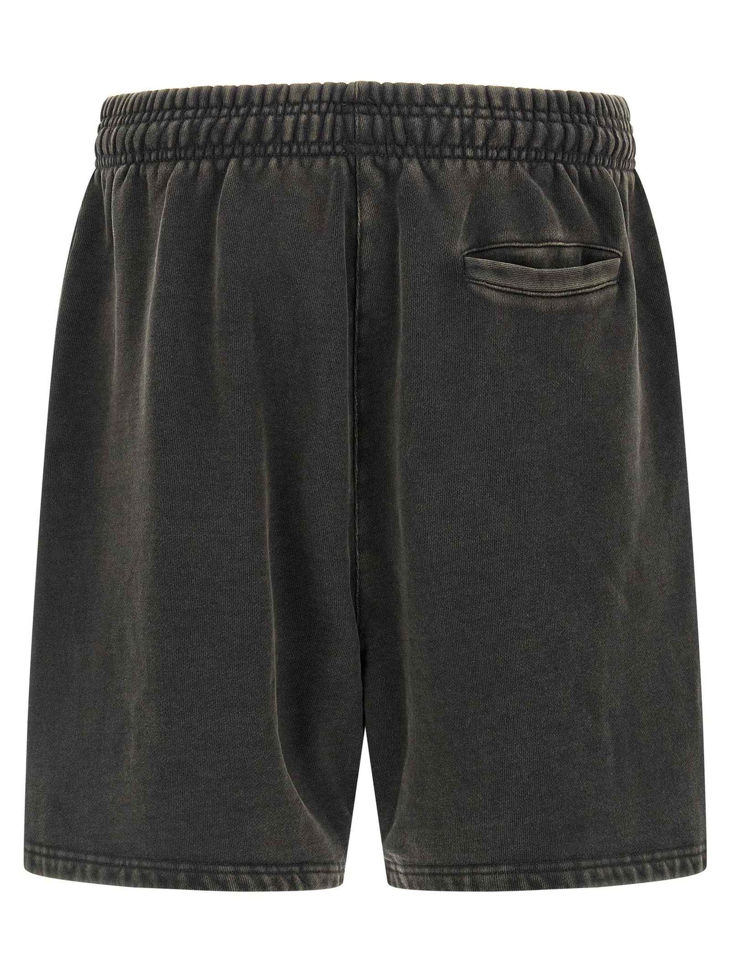 Gray Cotton Bermuda Shorts