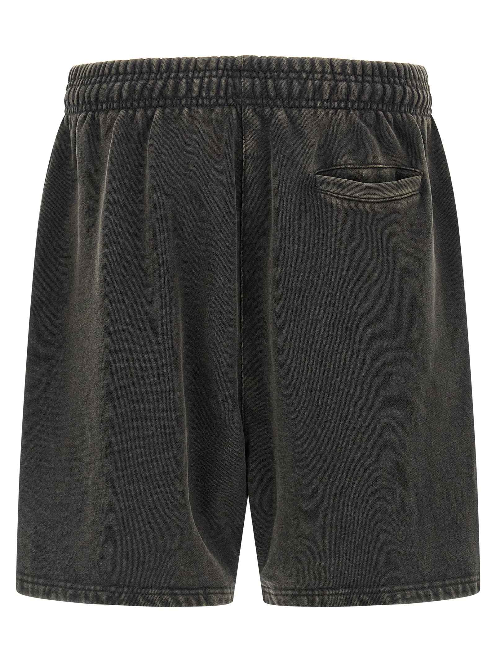 Gray Cotton Bermuda Shorts