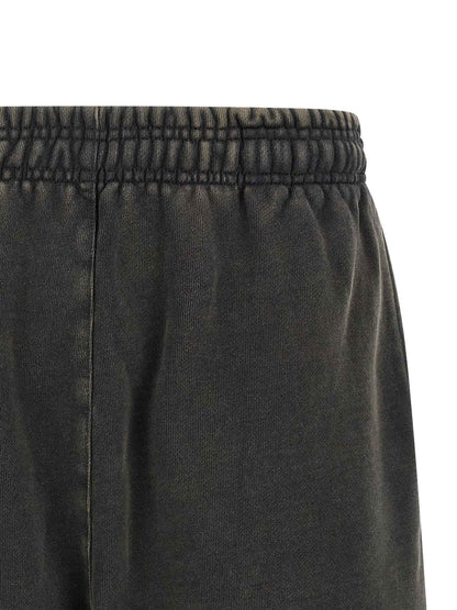 Gray Cotton Bermuda Shorts