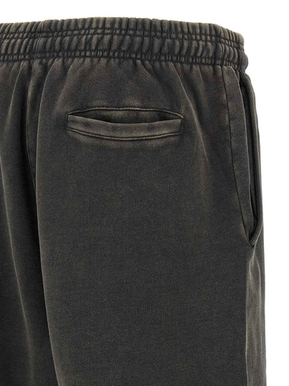 Gray Cotton Bermuda Shorts
