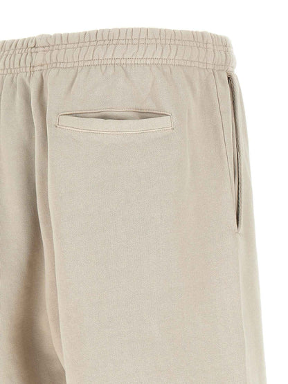 Beige Cotton Bermuda Shorts