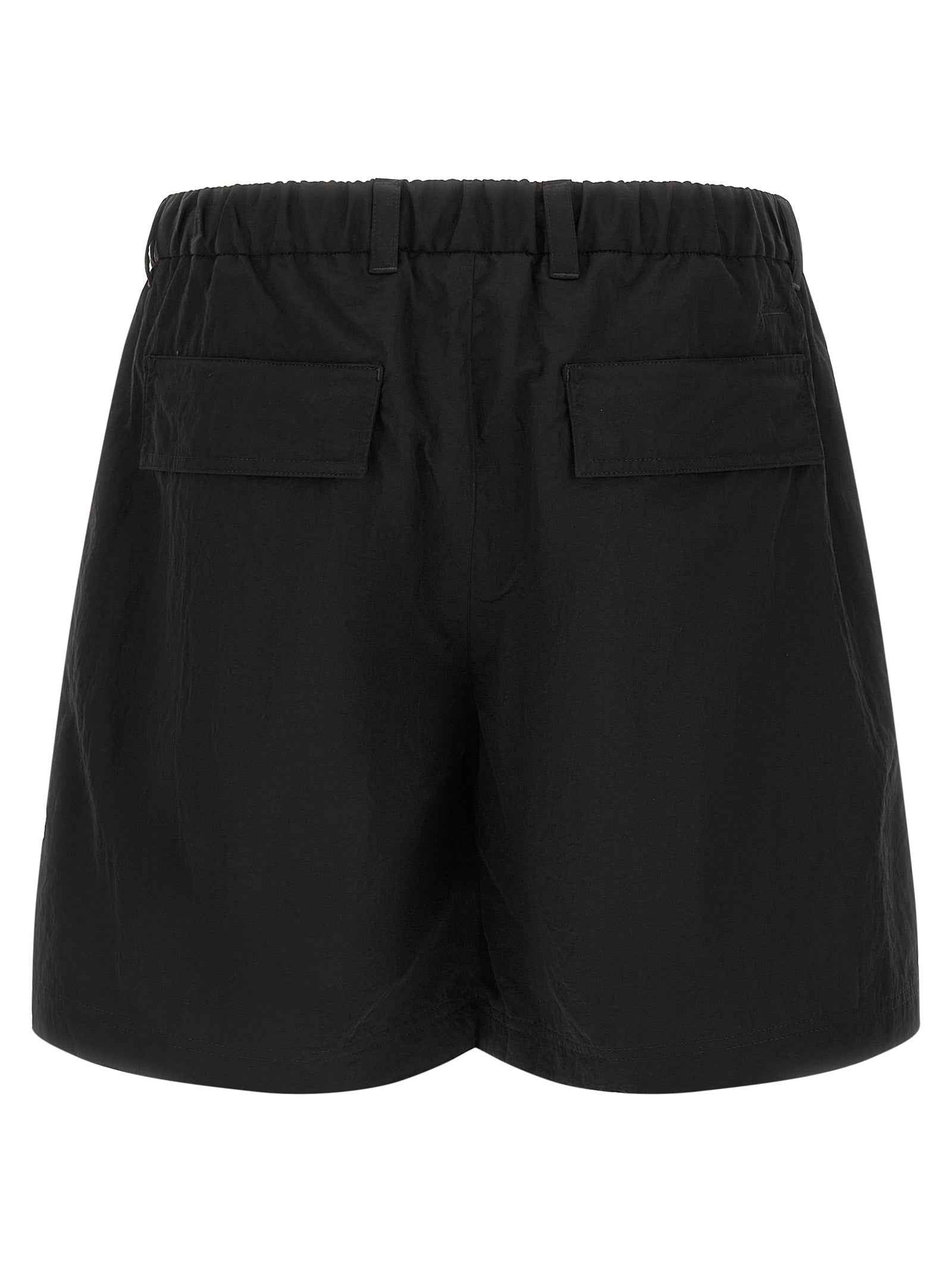 Black Polyamide Bermuda Shorts