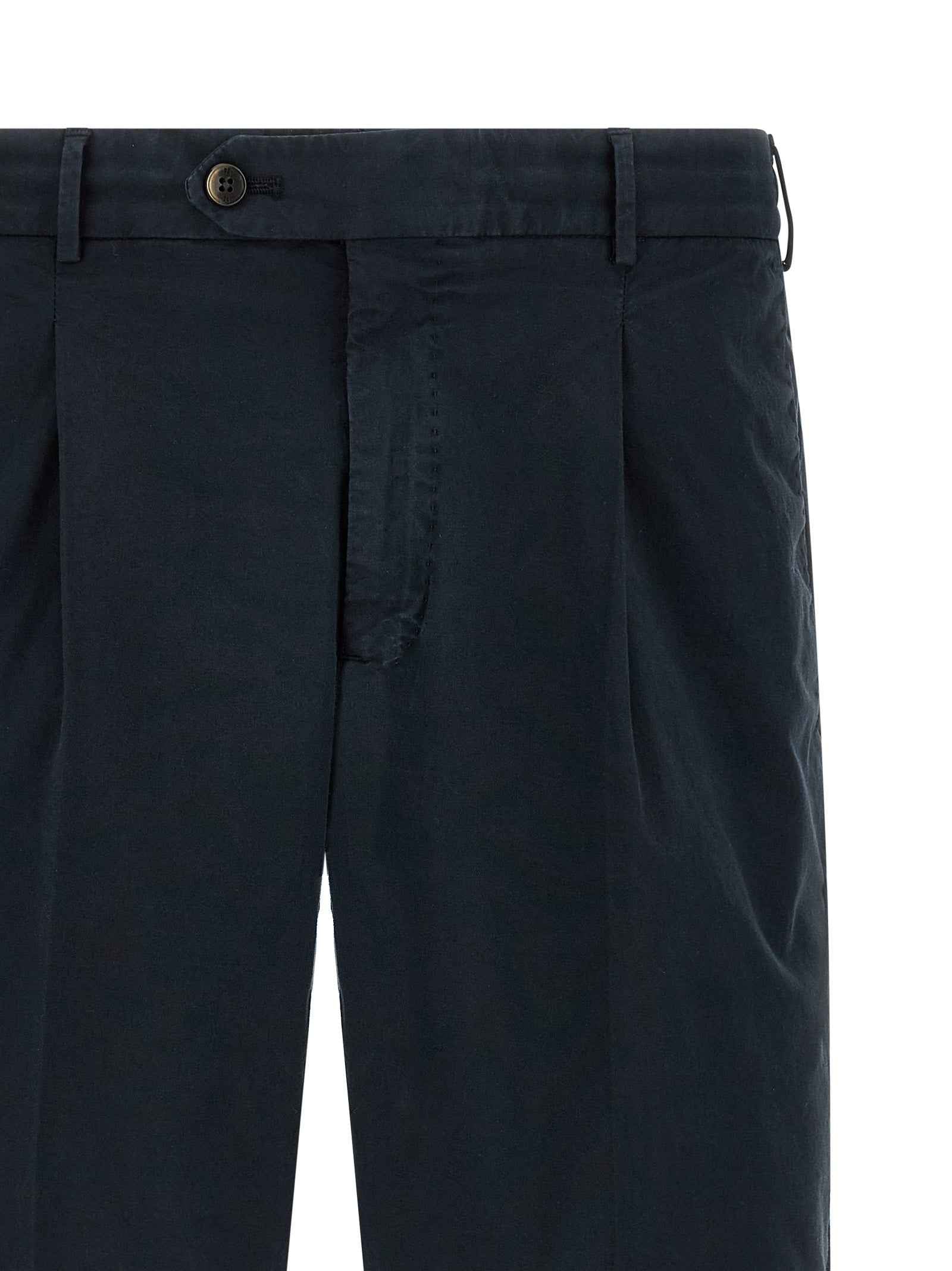 Blue Cotton Bermuda Shorts