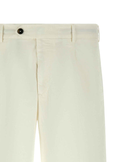 White Cotton Bermuda Shorts