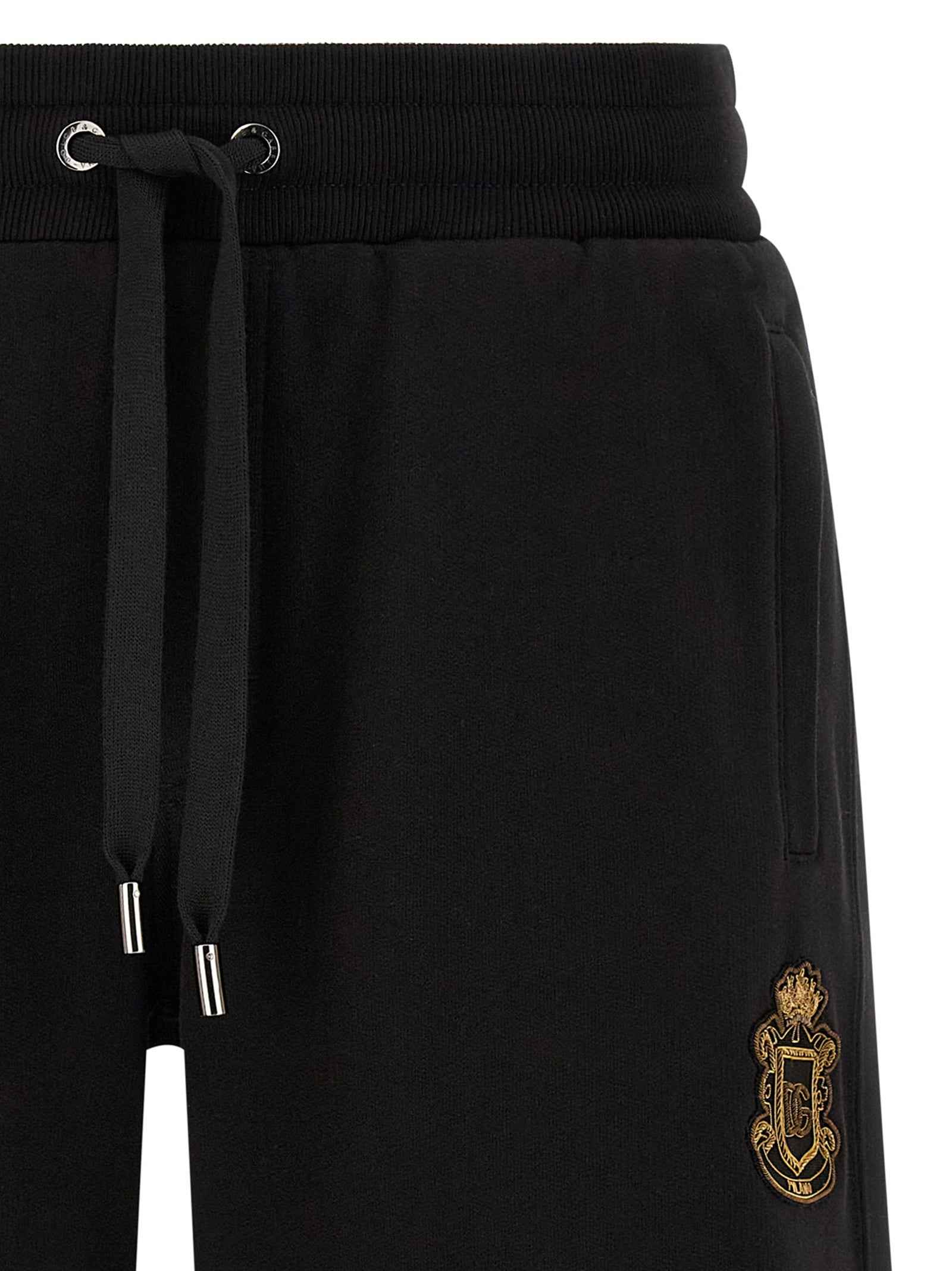 Black Cotton Bermuda Shorts