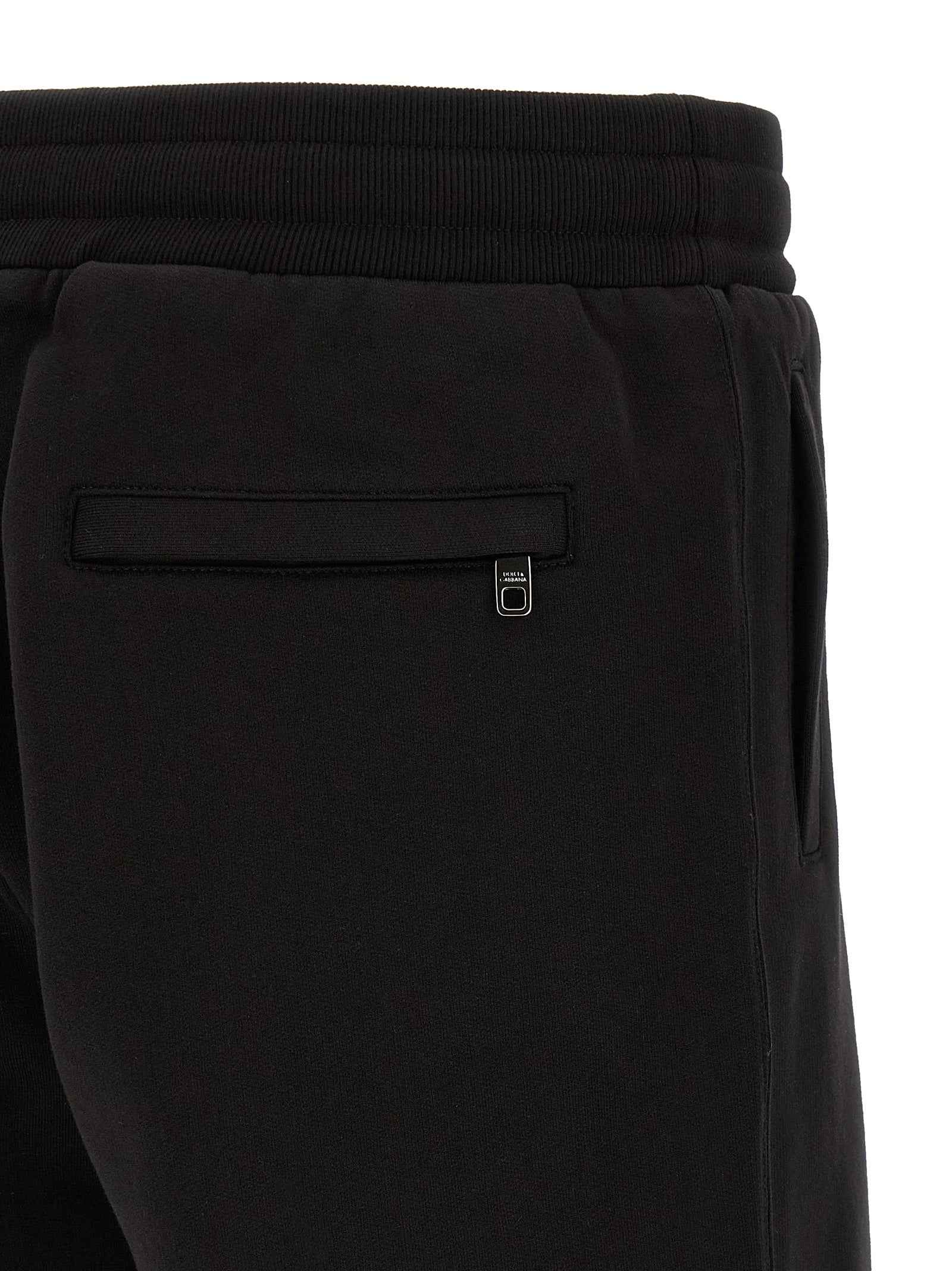 Black Cotton Bermuda Shorts