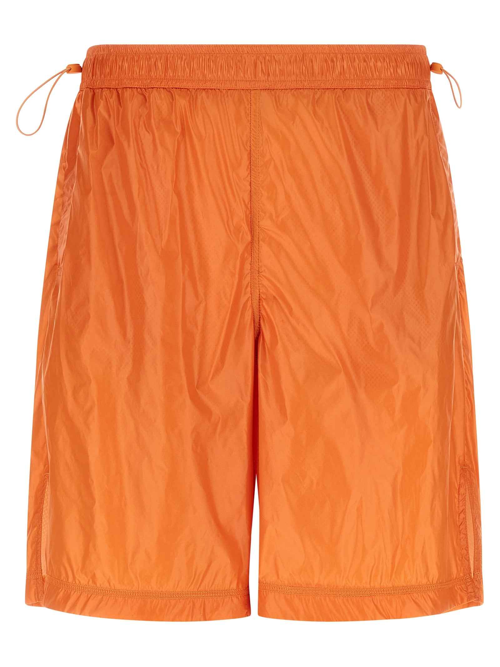 Orange Polyamide Bermuda Shorts